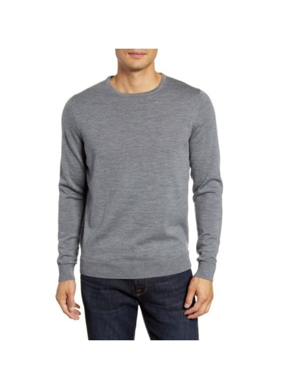 NORDSTROM MEN'S SHOP Crewneck Merino Wool Sweater